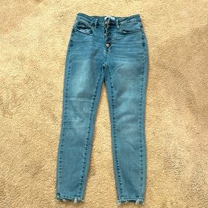 judy blue skinny fit distressed jeans